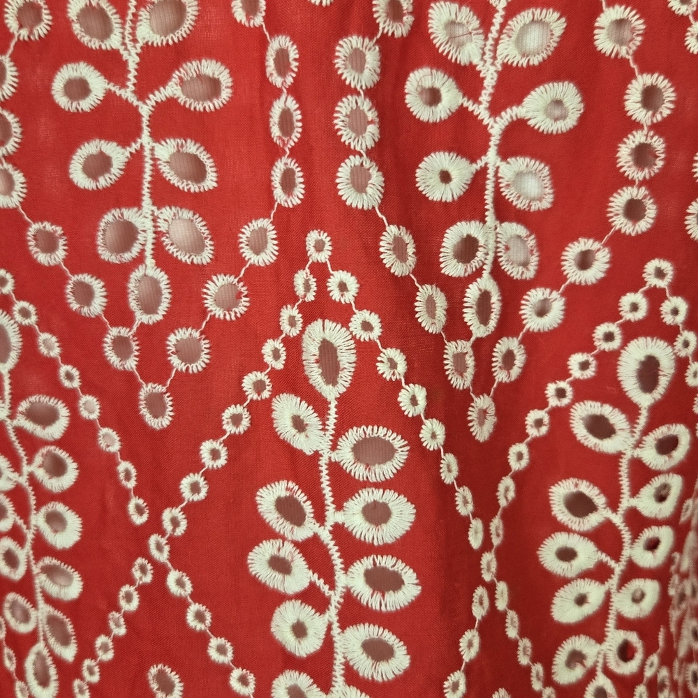 CABI Lyric Embroidered Eyelet Blouse - Picture 7 of 10